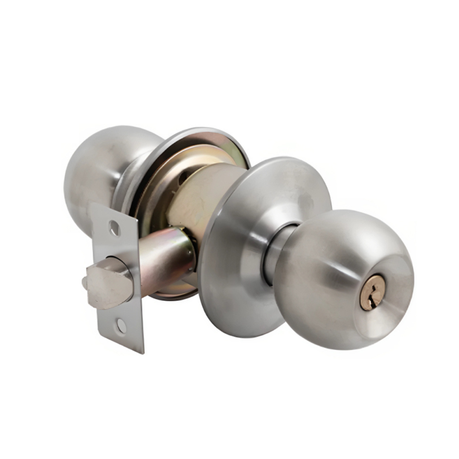 Cerradura pomo Oficina / Dormitorio inox SFERA 11203  POLI 1