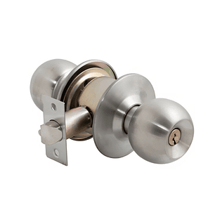 Cerradura pomo Oficina / Dormitorio inox SFERA 11203  POLI