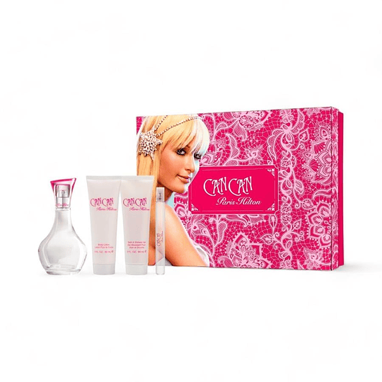 Set Perfume Paris Hilton Can Can 100 Ml + Regalos