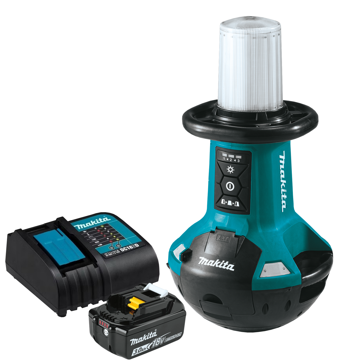 Kit Lampara Led de area inalámbrica 18v DML810-1 Makita 1