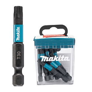 Set 10 Pzs. puntas impact black T-30-50mm E-12675 Makita