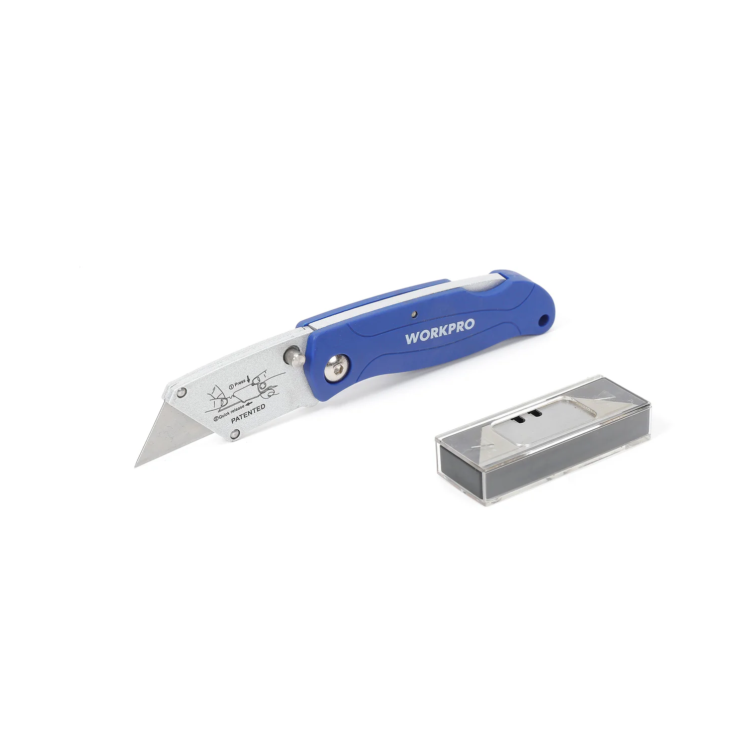 Cuchillo Utilitario Plegable W011001WE Workpro 1