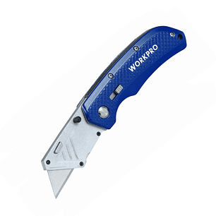 cuchillo cartonero plegable cambio rapido W11018WE Workpro