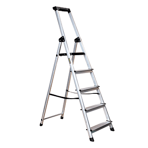 Escalera aluminio 5 Peldaños 150Kg 3028-05 TecnoPlus