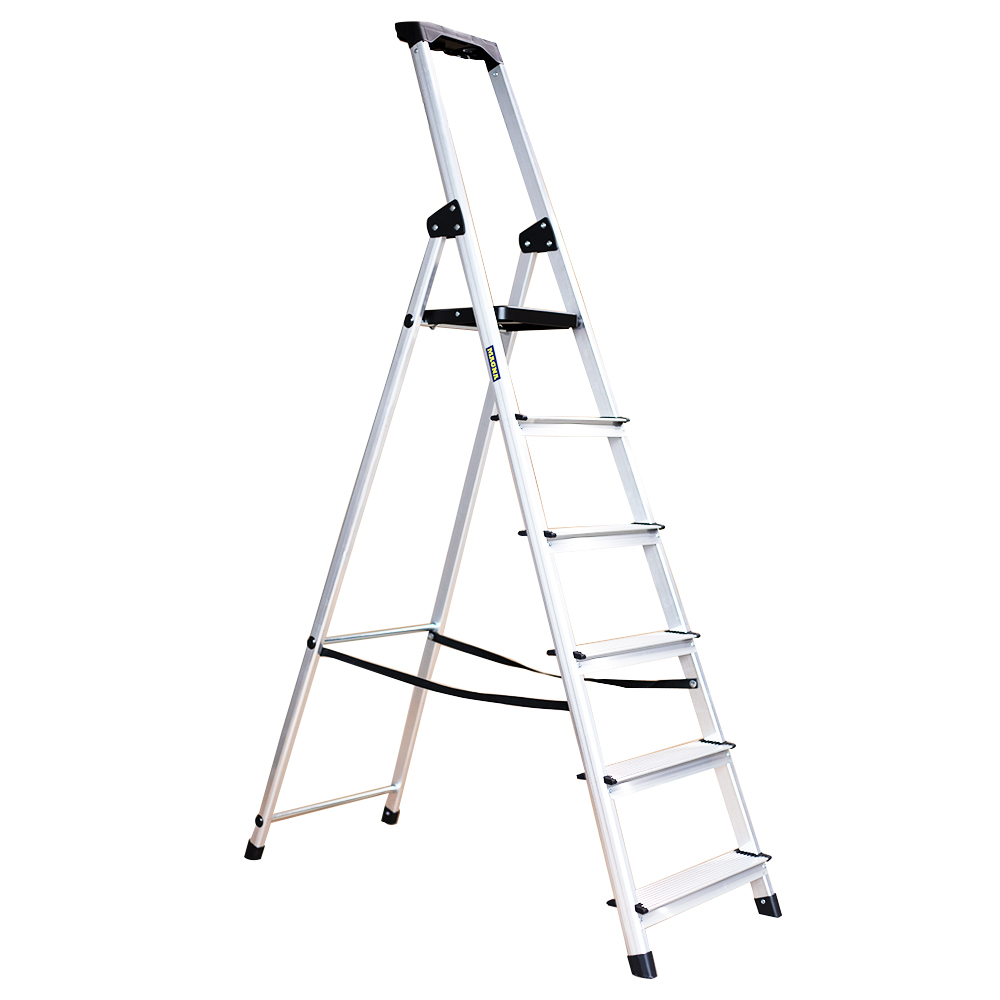 Escalera aluminio 6 Peldaños 150Kg 3028-06 TecnoPlus 1
