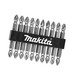 Set 10 Pzs puntas ph2 65mm Doble D-34366 Makita
