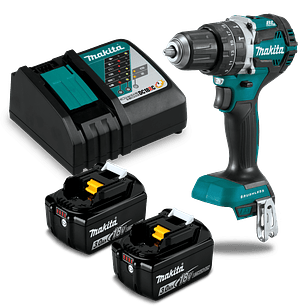 Taladro Percutor Inalámbrico BL 18v DHP484RFE Makita