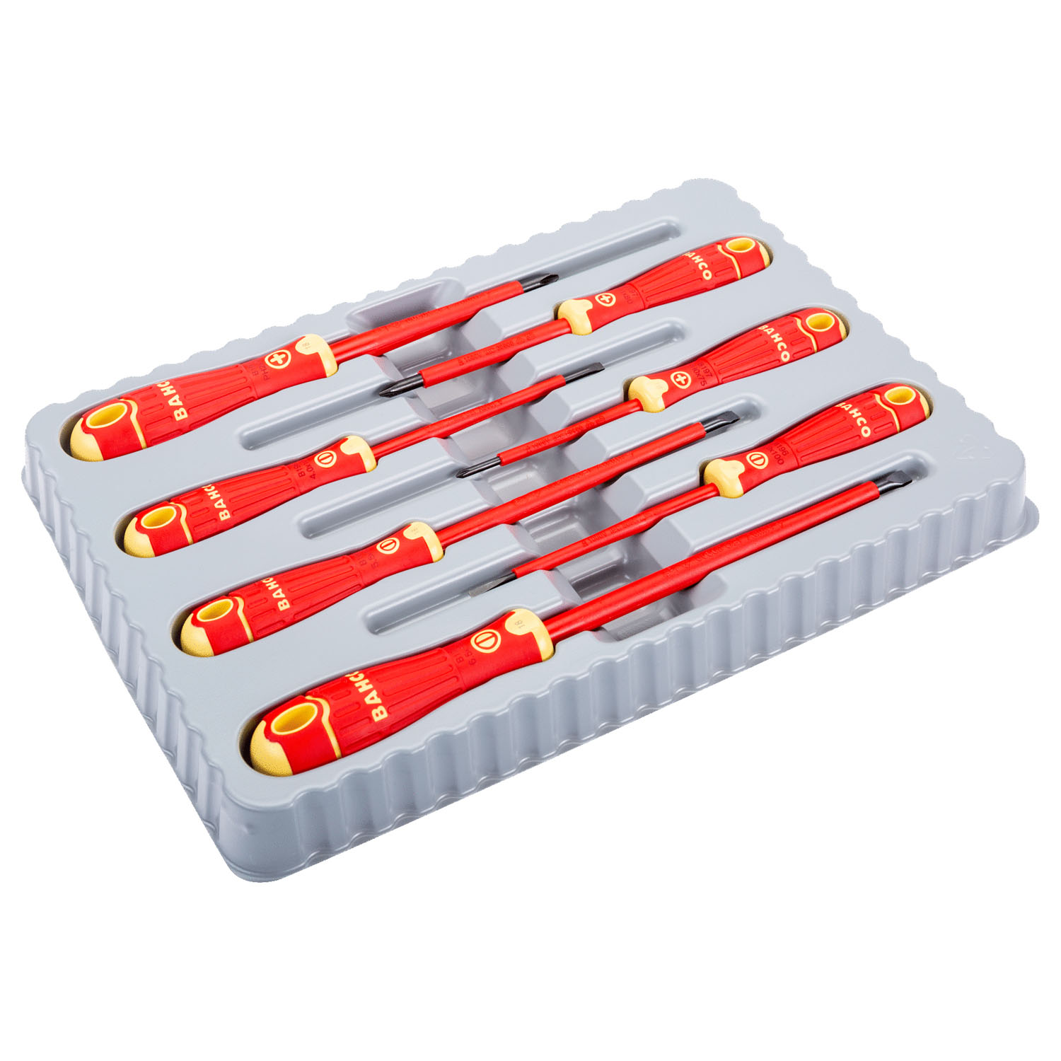 Set 7 Pzs destornilladores aislados 1000v B220.007  Bahco 1