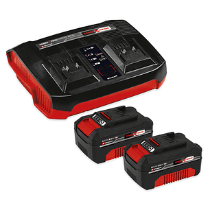 Kit cargador doble + 2 Baterias 18v 4.0Ah Twincharger Kit 1 Einhell