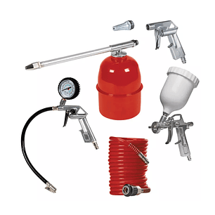 Set 5 Pzs pistolas para compresor Einhell