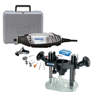 Kit Dremel 3000 26 acc + Base para fresado 
