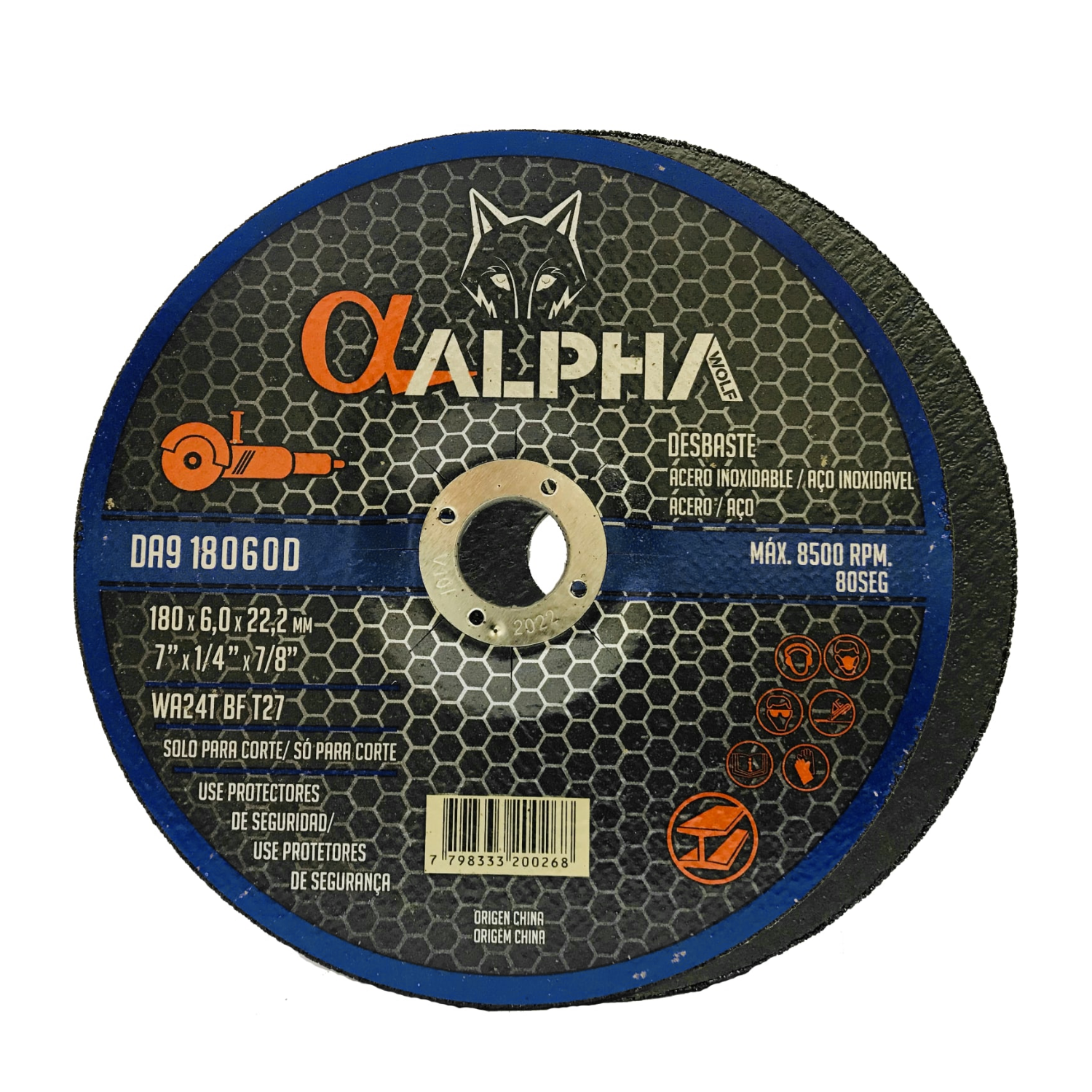 Pack 25 Psz. Disco de corte 7