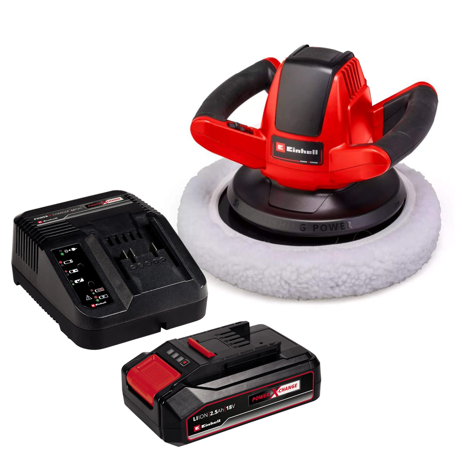 Pulidora inalámbrica 18v 254mm CE-BC 18/254 Li Einhell 1