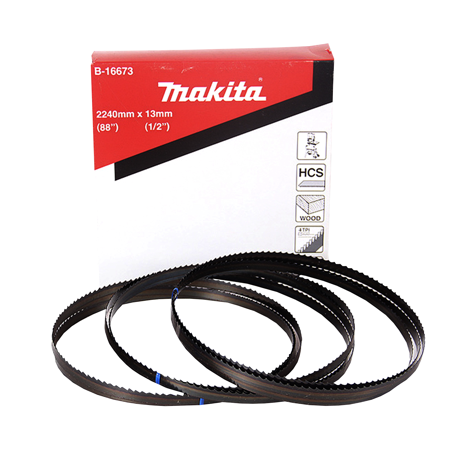 Set 3 Pzs sierra huincha madera / corte universal 4tpi lb1 B-16673 Makita 1