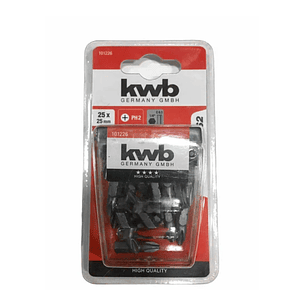 Set 25 Pzs puntas PH2 x 25mm 49101226 KWB Einhell