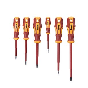 Set 6 Pzs destornilladores aislados 1000v 49140870 KWB Einhell