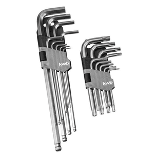 Set 18 pzs llaves hex y torx 49147790 KWB Einhell