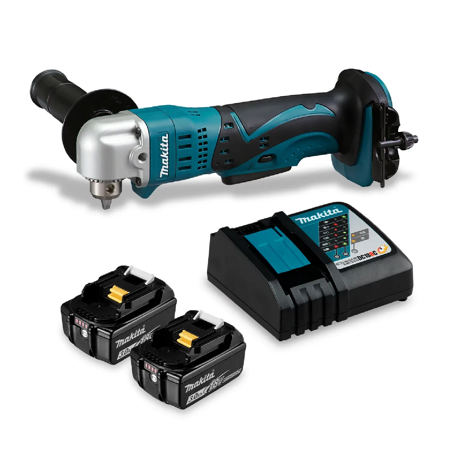Taladro angular Inalámbrico 18v 10mm DDA350RFE Makita 1