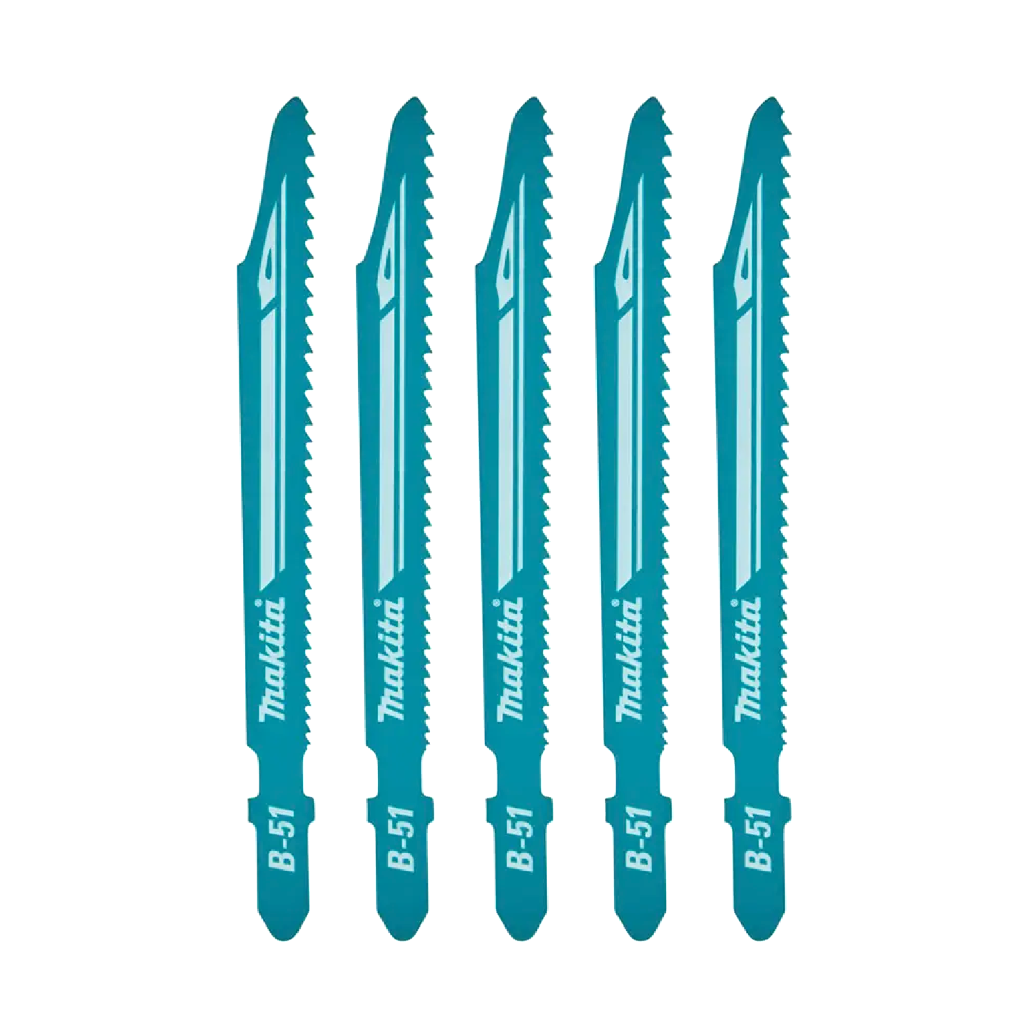 Set 5 Pzs Hojas para caladora Hss Super express B-06476 Makita 1