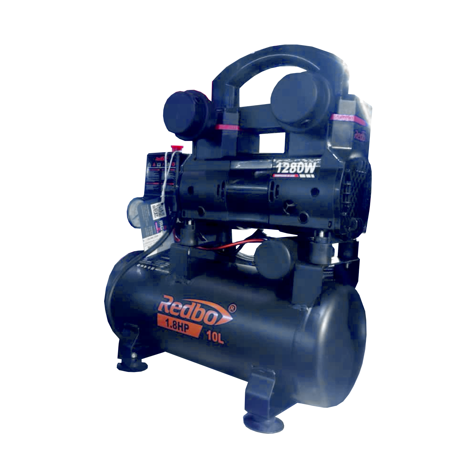 Compresor silencioso sin aceite 10Lt 1.8Hp ACN-1280 Redbo 1