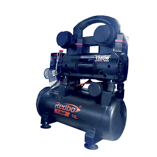 Compresor silencioso sin aceite 10Lt 1.8Hp ACN-1280 Redbo