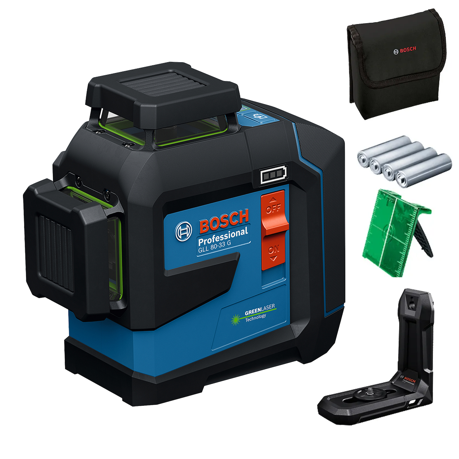 Nivel laser Verde 80 Mt GLL 80-33G Bosch 1