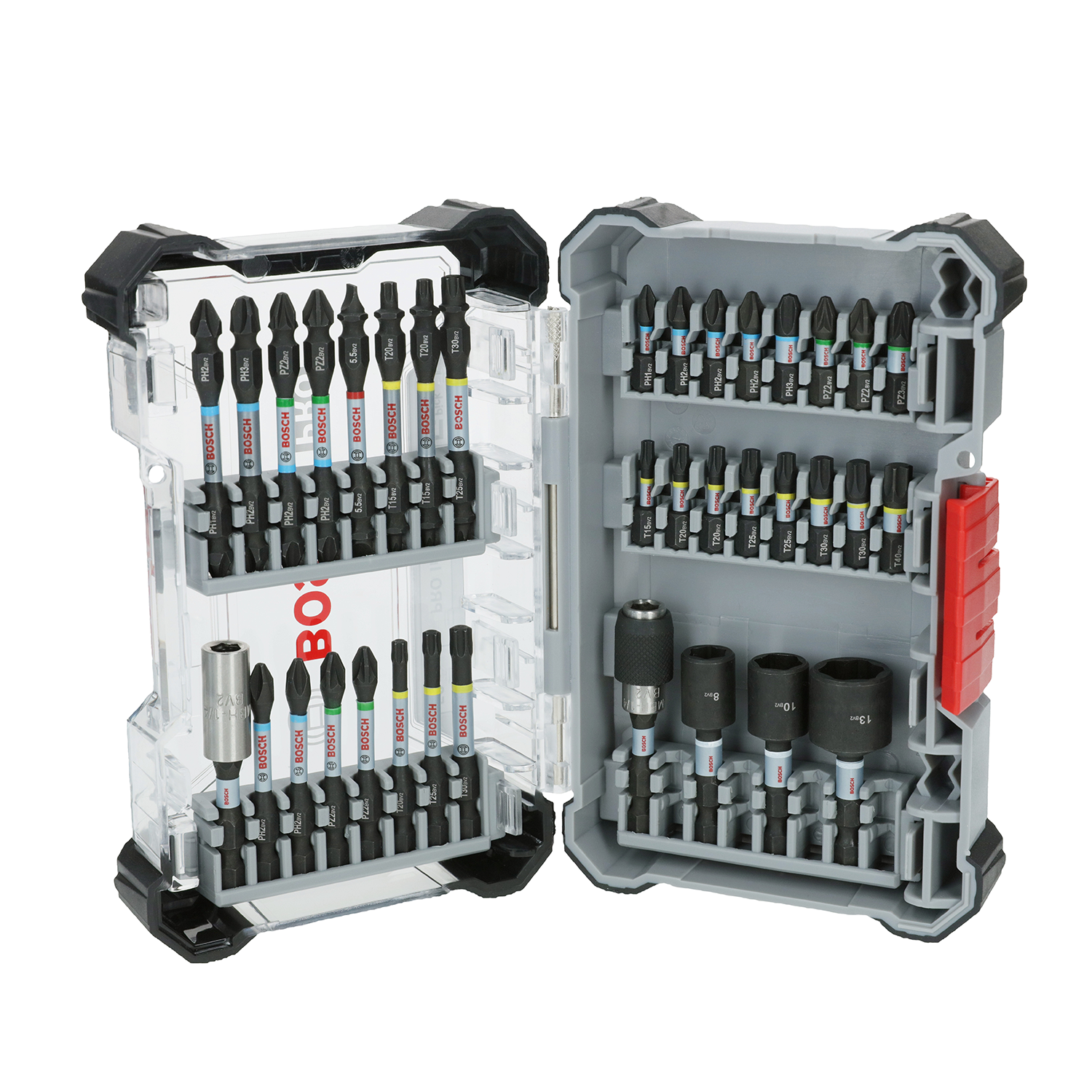 Set 36 pzs puntas y dados Pro impact Bosch 1