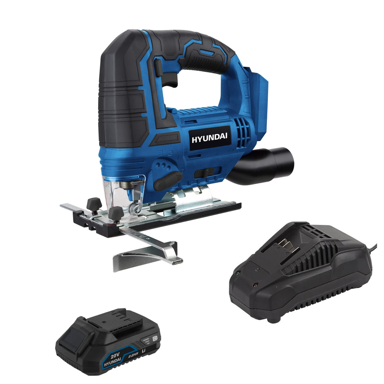 Kit Sierra caladora Inalámbrica 20v + batería 2.0ah y cargador 20v 81KITJ777-1 Hyundai 1