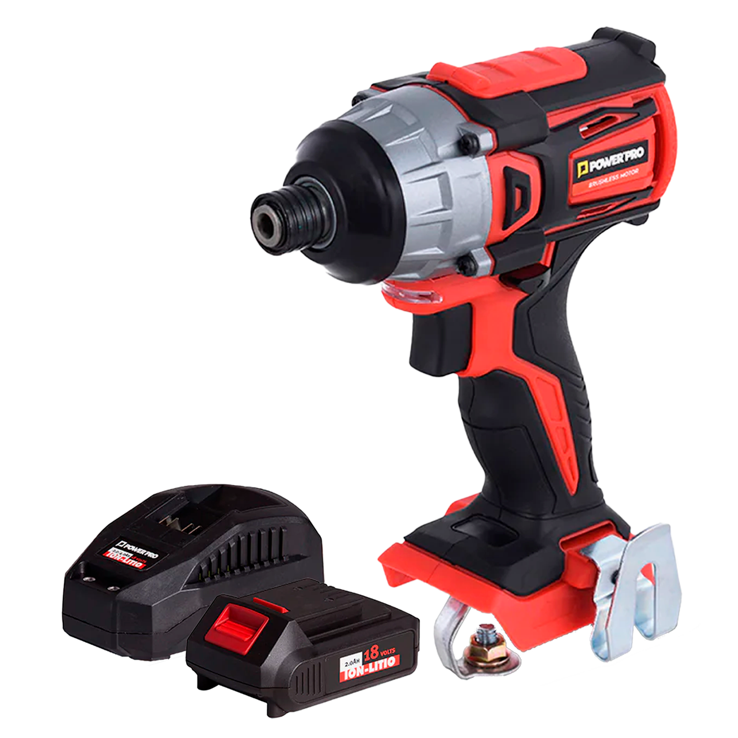 Atornillador de impacto inalámbrico 18v 180nm Brushless 65ID PowerPro 1