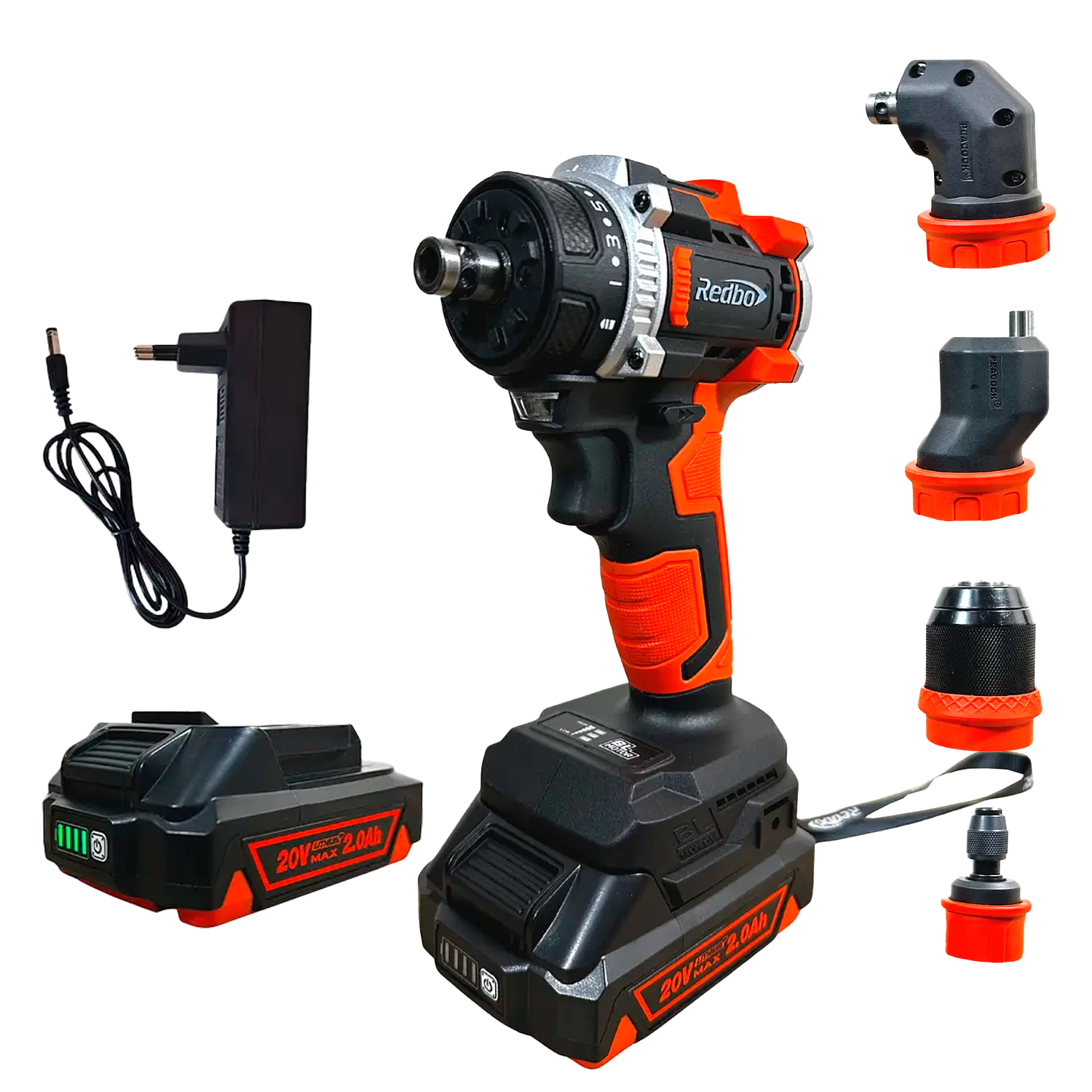 Taladro multifuncional inalámbrico 5 en 1 20v max RB-20PBLSS Redbo 1