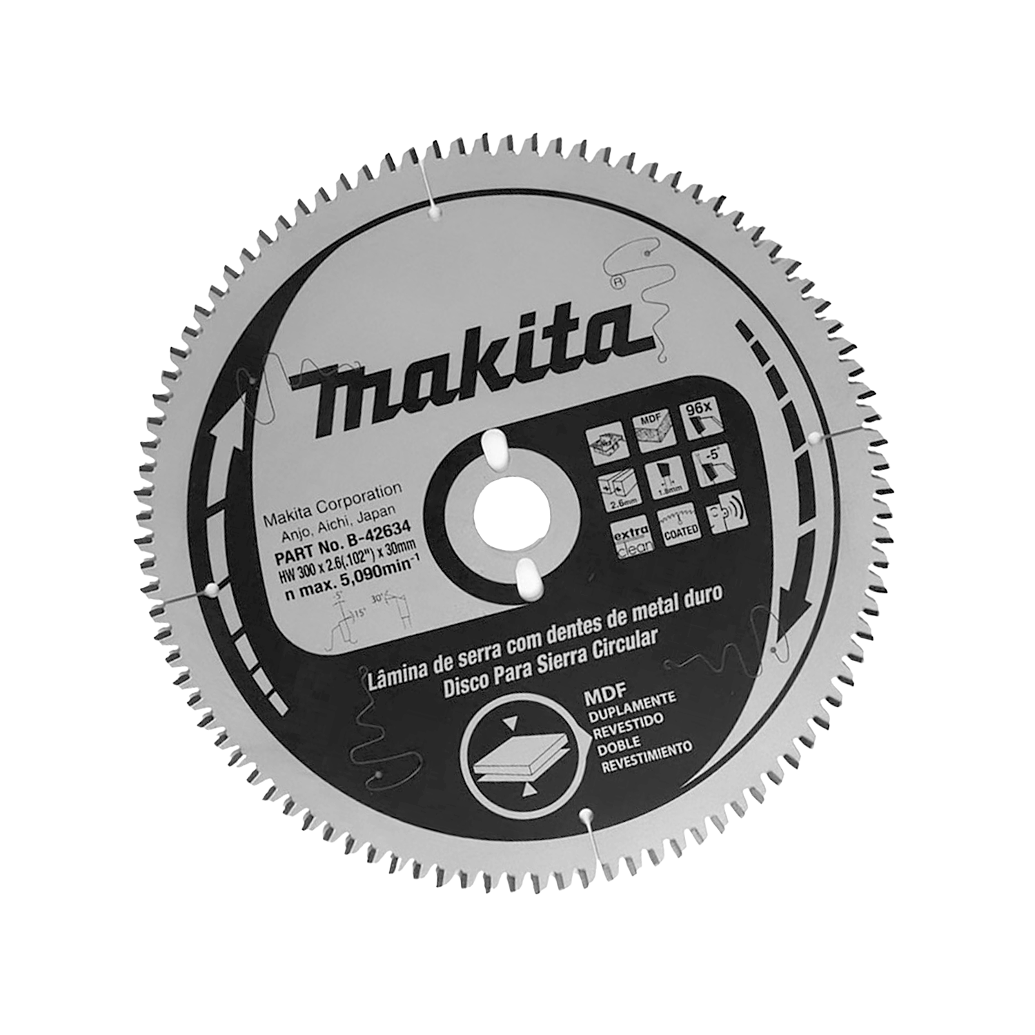 Disco de sierra Melamina 12