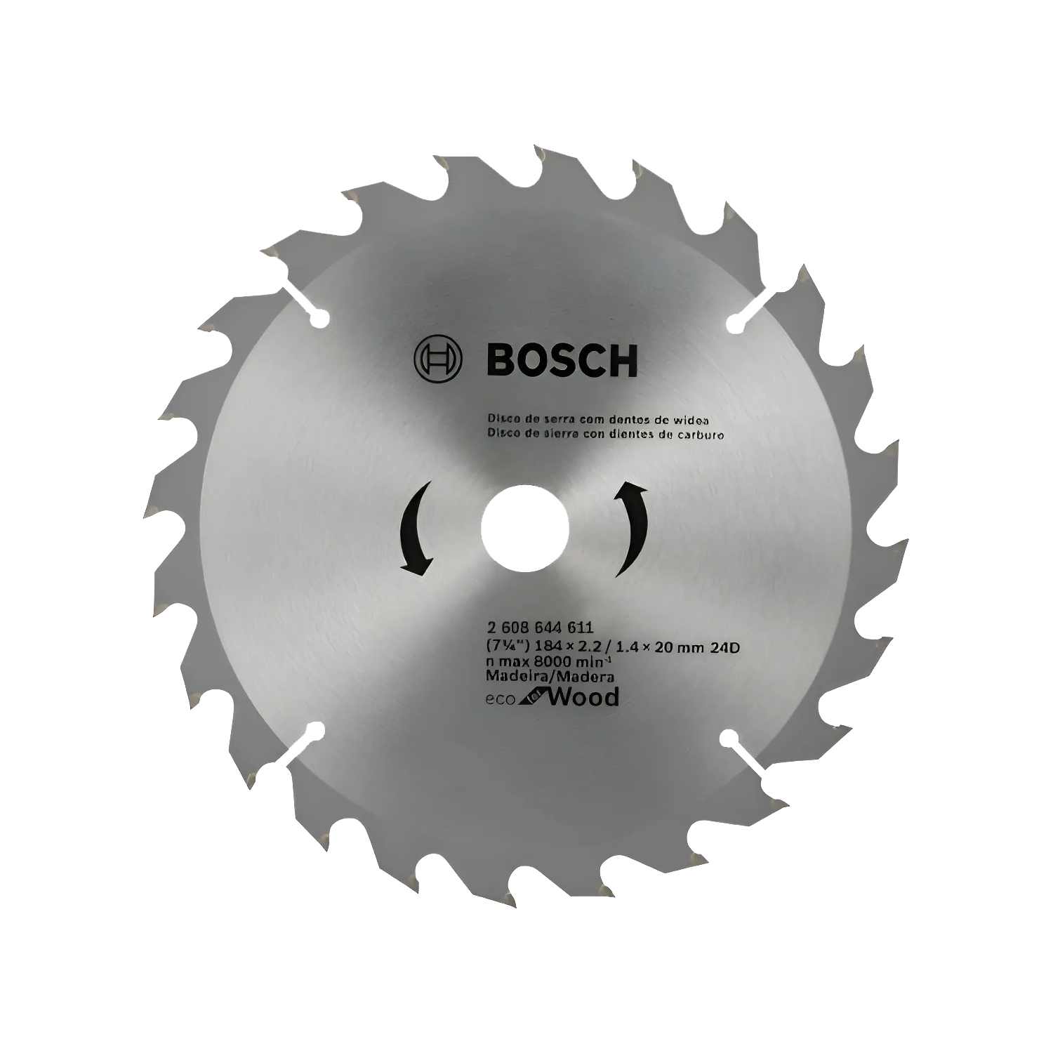 Disco sierra circular eco 184MM 24D Bosch 1