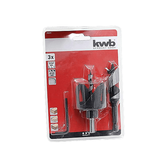 Kit 3 pcs para instalación de cerradura 705610 einhell