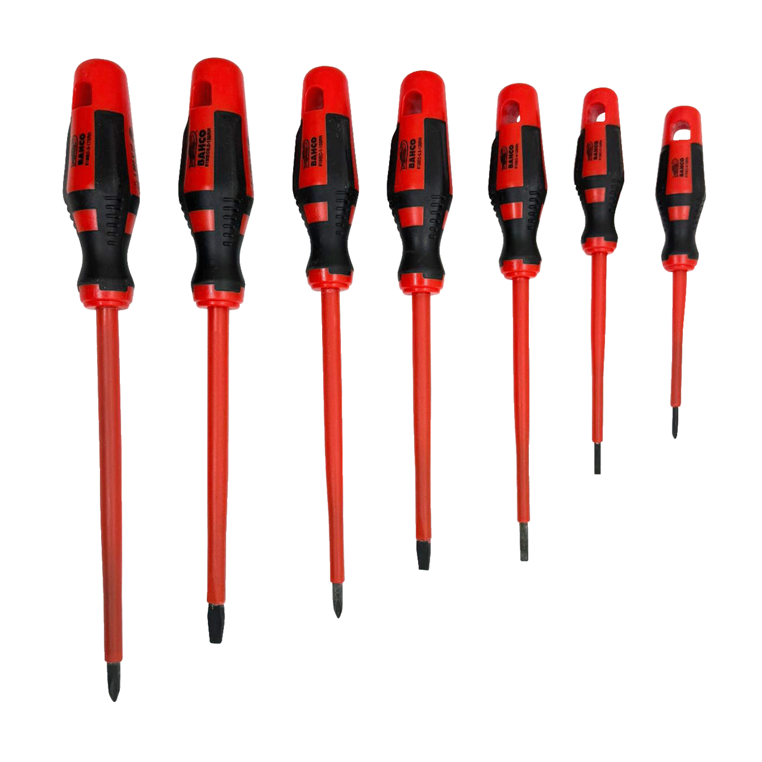 Set 7 Pzs destornilladores aislados 1000v 800IEC/7-RN  Bahco 1