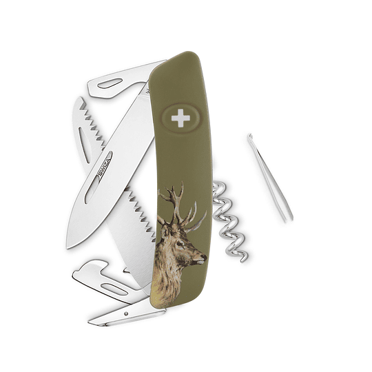 Navaja suiza 12 funciones ciervo D05 Swiza