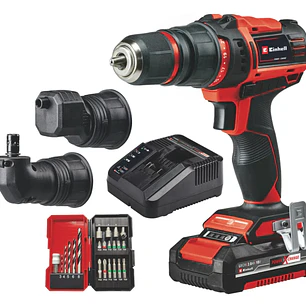 Taladro inalámbrico 18v cabezales intercambiables + Baterías TE-CD 18/45 3X-Li +22 Einhell - Envío gratis