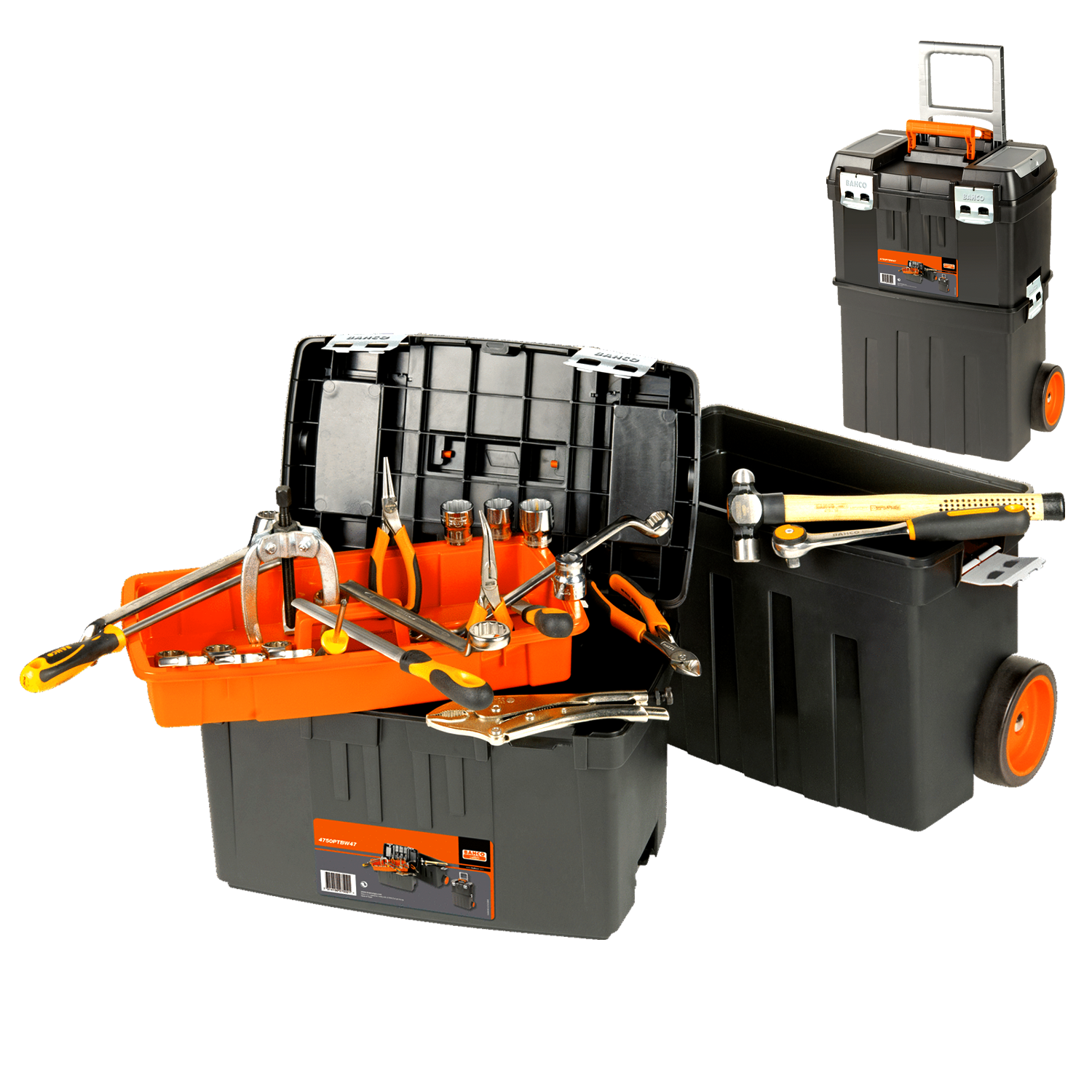 Caja de herramientas apilable Con ruedas Heavy duty 4750PTBW47 Bahco 1