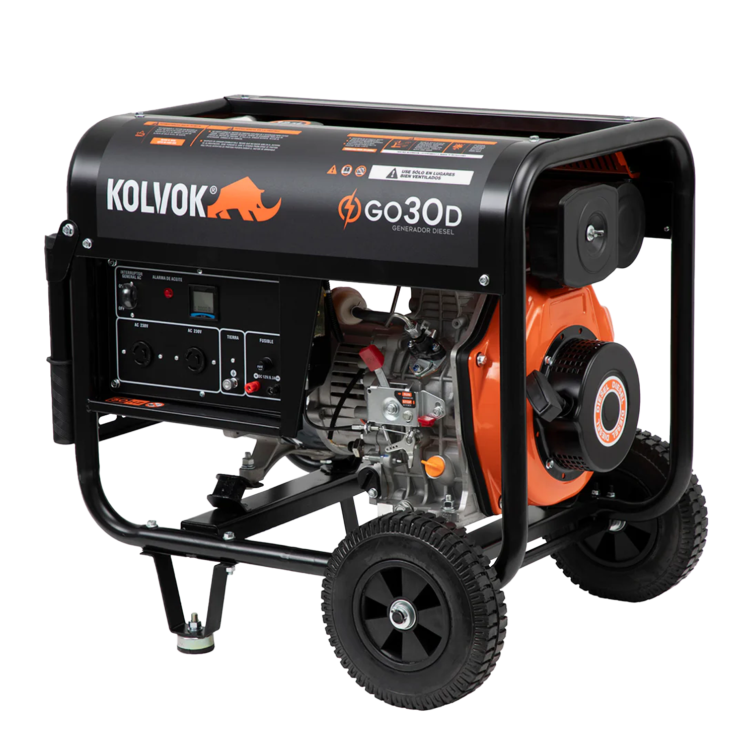 Generador eléctrico Diesel Monofásico 3KVA GO30D Kolvok 1
