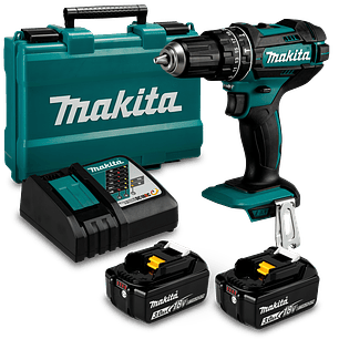 Taladro Percutor 13mm Inalámbrico 18V DHP482RFE Makita