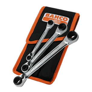 Set 3 Pzs Llaves chicharra doble S4RM/3T Bahco