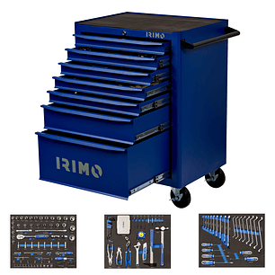 Carro porta herramientas 7 Cajones + set 208 Pzs 8066K7FF208 Irimo