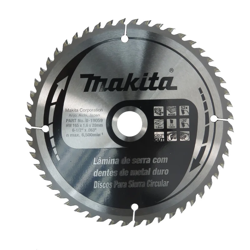 Disco de sierra T.C.T Madera 6 1/2