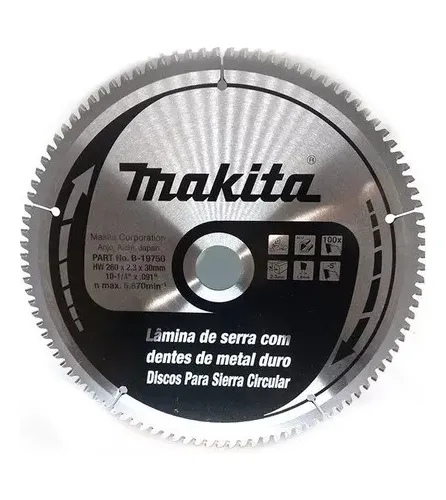 Disco de sierra T.C.T Aluminio 10 1/4