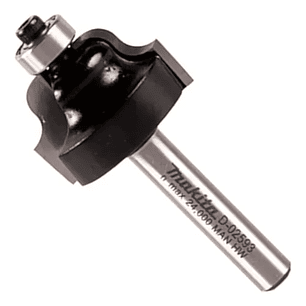 Fresa Moldura Romana 2 Filos Con Rodamiento 1/4