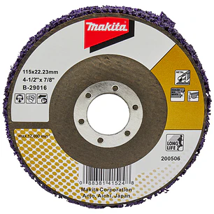 Disco Limpiador Fibra Morado 115x22.23mm B-29016 Makita