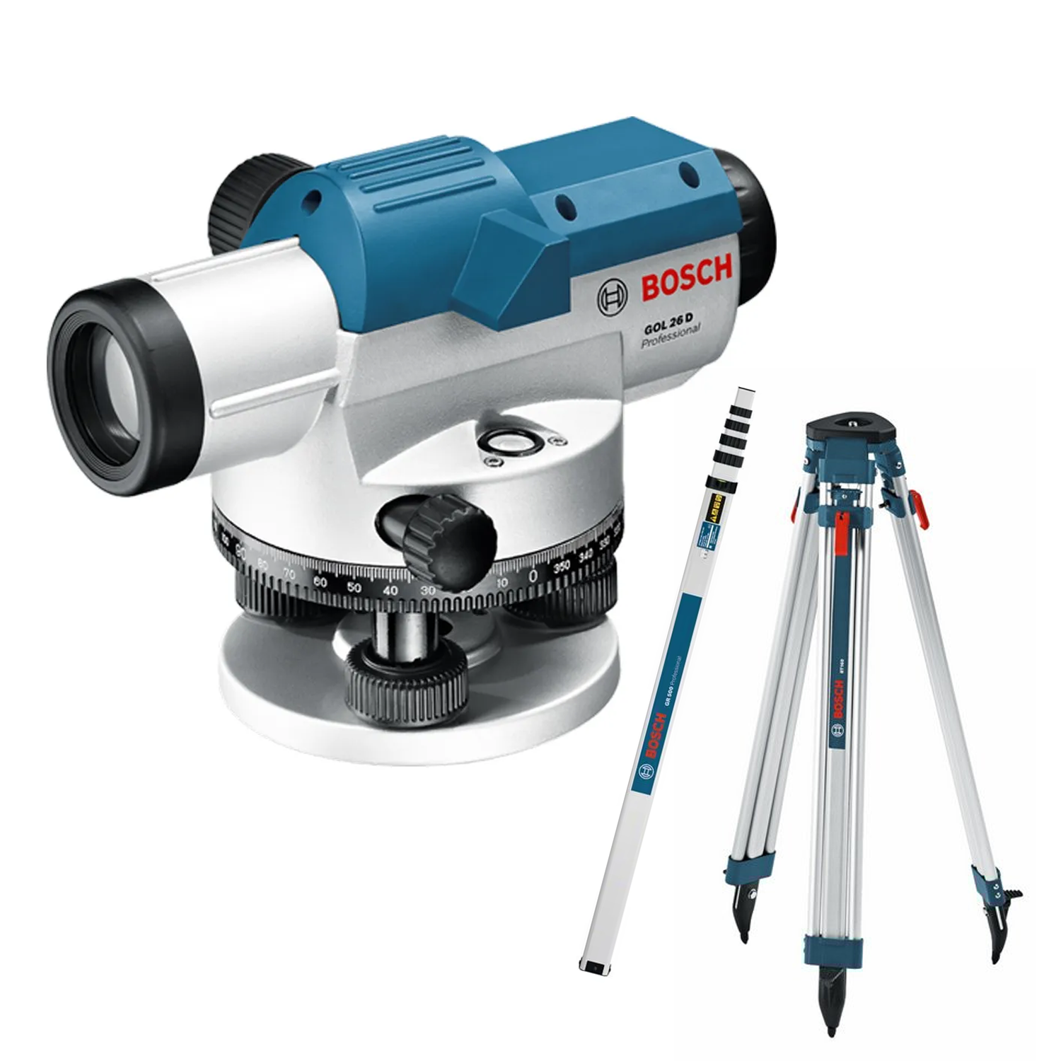 Combo Nivel Óptico Gol26D + trípode + Regla Bosh 1