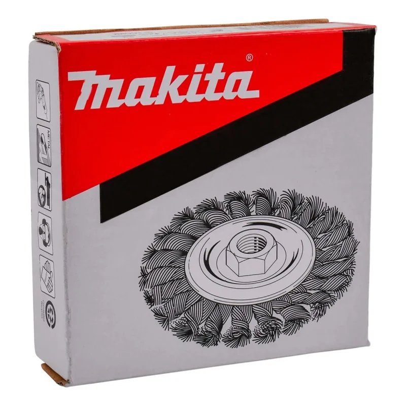 Grata Rueda Plana de Alambre Trenzado 100 mm M14 D-29555 Makita 1