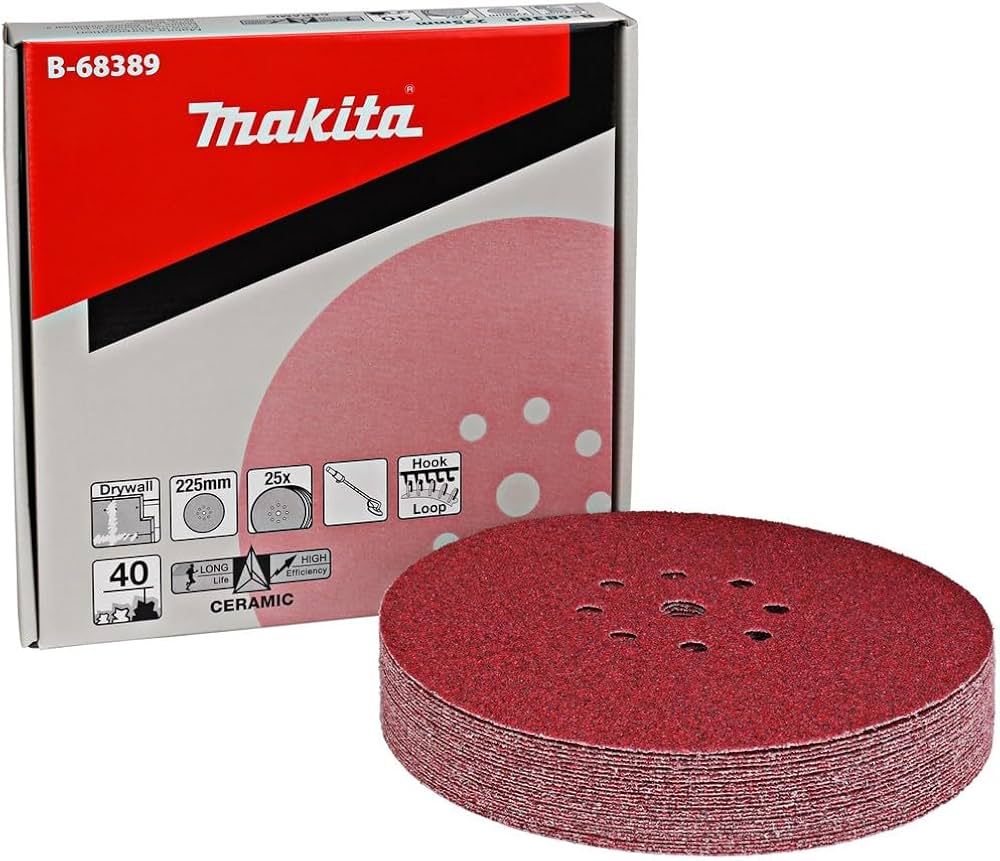 Set 25 pcs Discos de Lijas 225mm G40  B-68389 Makita 1