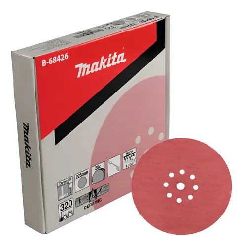 Set 25 pcs Discos de Lijas 225mm G320 B-68426 Makita 1