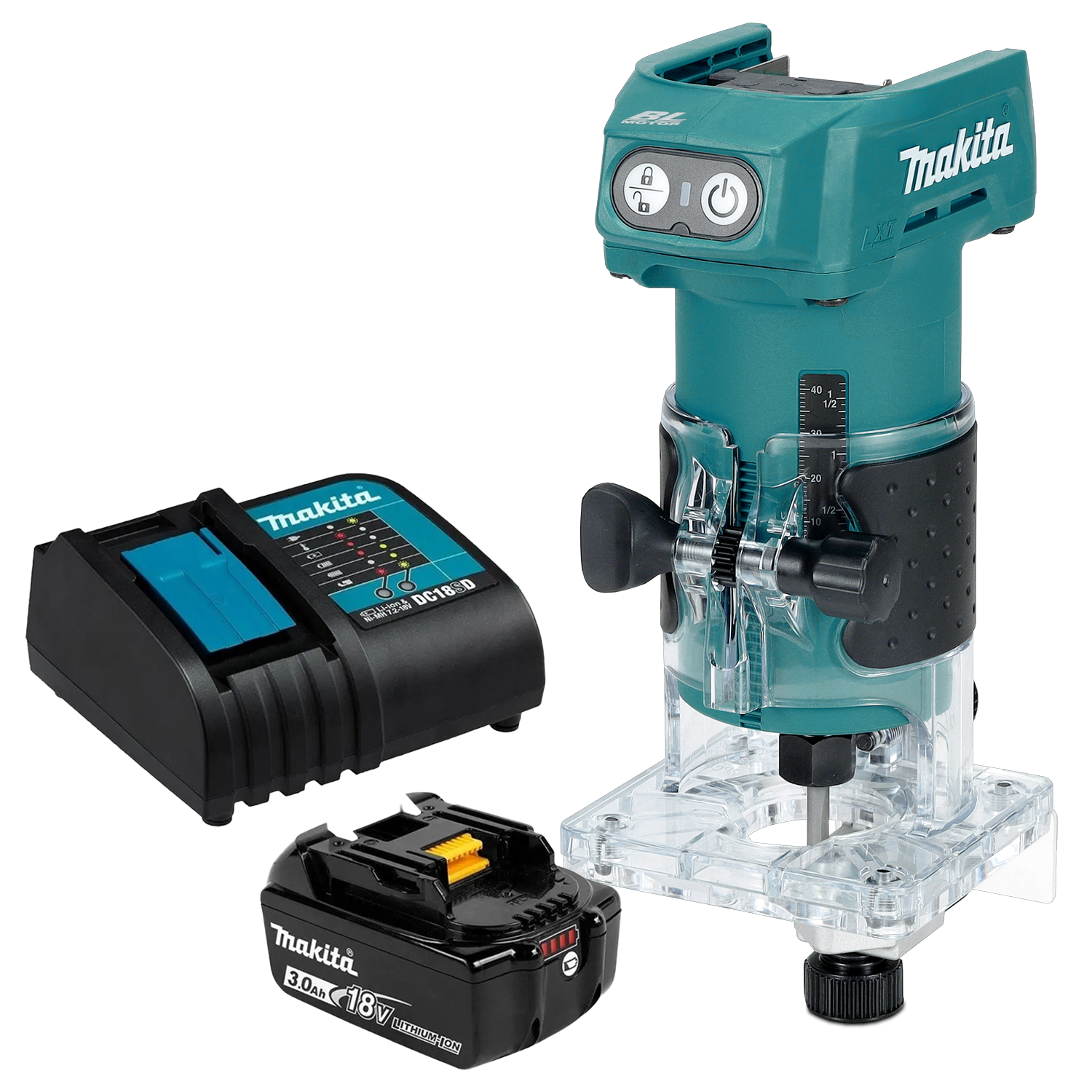 Fresadora Inalámbrica  18V BL 1/4